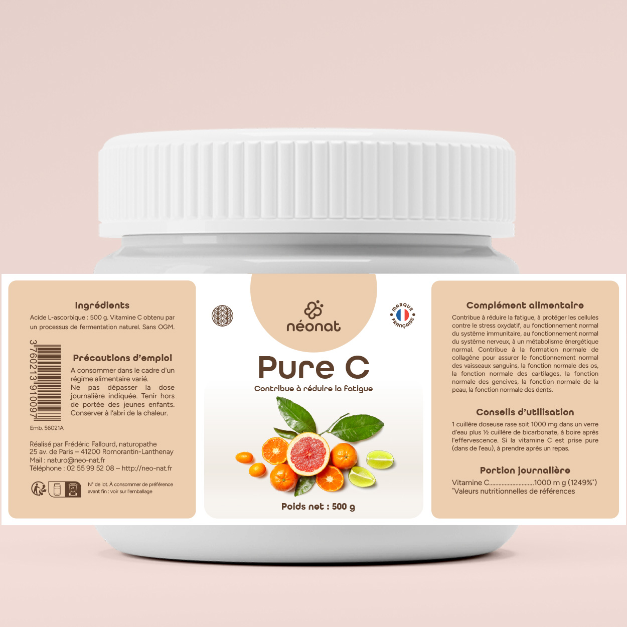 Poudre de vitamine C naturelle – complément antioxydant et immunité – Néonat