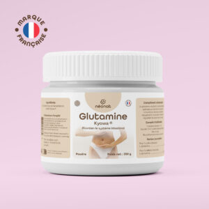 Complément alimentaire Glutamine Kyowa – flacon vu de face – Néonat