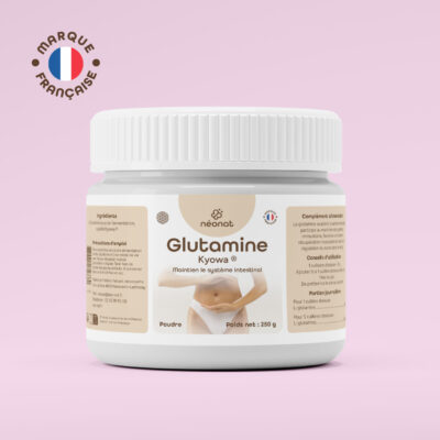 Complément alimentaire Glutamine Kyowa – flacon vu de face – Néonat