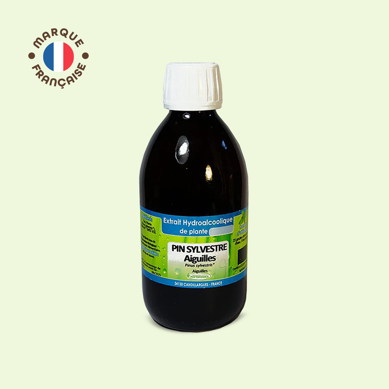 aiguilles-de-pin Complément aiguilles pin sylvestre extrait hydro-alcoolique – flacon 250 ml – Néonat
