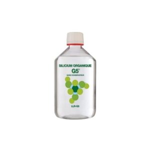Complément silicium G5 LLR articulation peau – flacon vu de face – Néonat