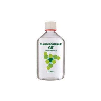 Complément silicium G5 LLR articulation peau – flacon vu de face – Néonat