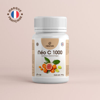 Complément vitamine C 1000 naturel – flacon vu de face – Néonat