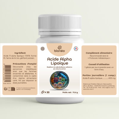Complément acide alpha lipoïque naturel – étiquette complète – Néonat