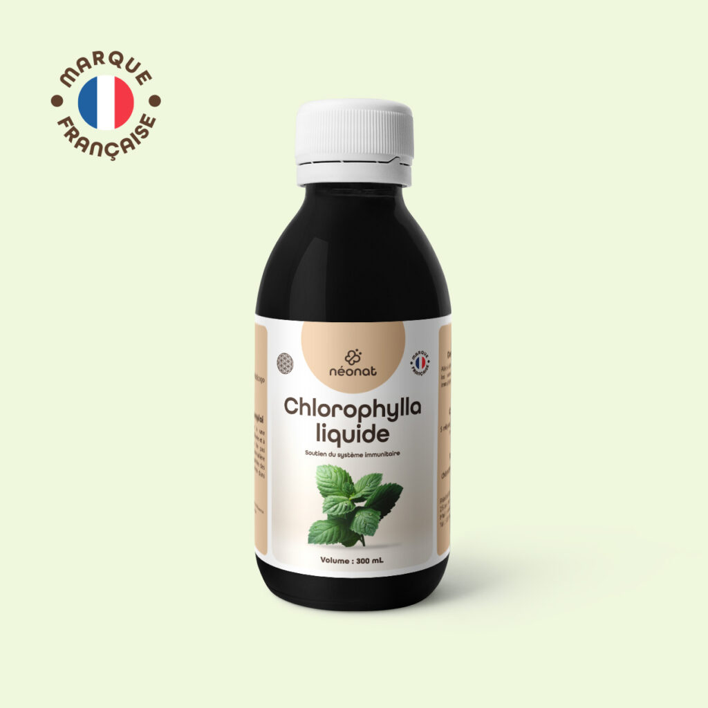chlorophylla-liquide-300ml Complément alimentaire Chlorophylle liquide – flacon vu de face – Néonat