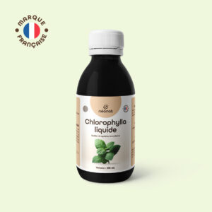 Complément alimentaire Chlorophylle liquide – flacon vu de face – Néonat