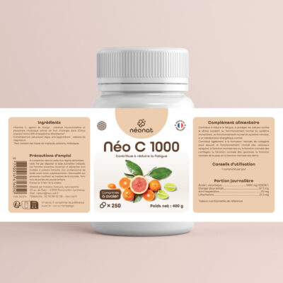 Complément vitamine C 1000 naturel – étiquette complète – Néonat