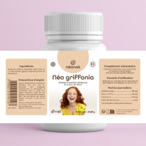 Complément griffonia naturel sérénité sommeil – étiquette complète – Néonat