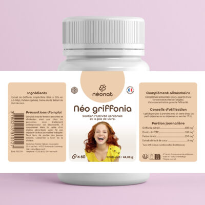 Complément griffonia naturel sérénité sommeil – étiquette complète – Néonat