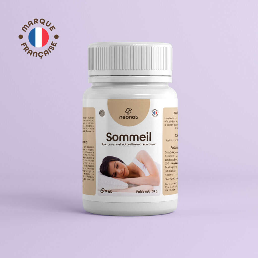 Complément sommeil naturel mélatonine – flacon vu de face – Néonat