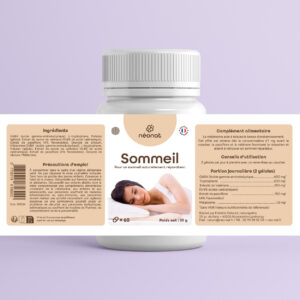 Complément sommeil naturel mélatonine – étiquette complète – Néonat