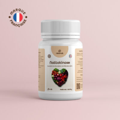 Complément alimentaire Nattokinase – flacon vu de face – Néonat