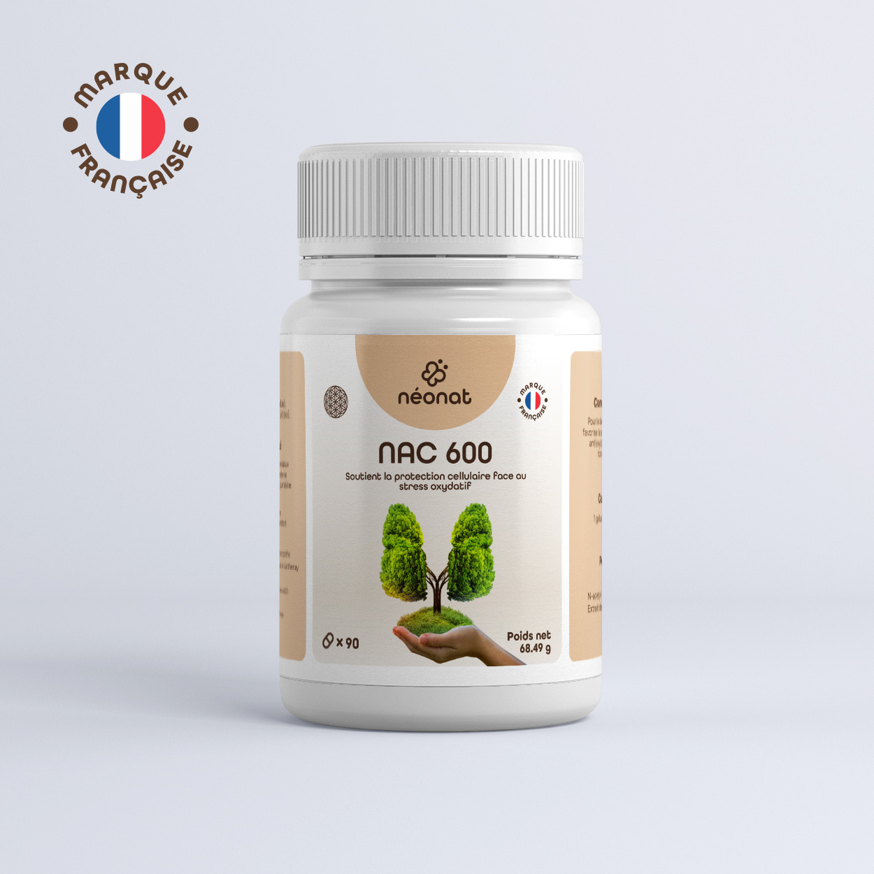 NAC 600 mg Néonat 90 gélules complément N-acétyl cystéine